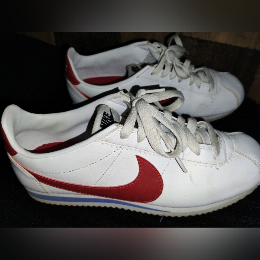 Nike Classic Cortez FOREST GUMP OG Women US 7 Blue Red White
